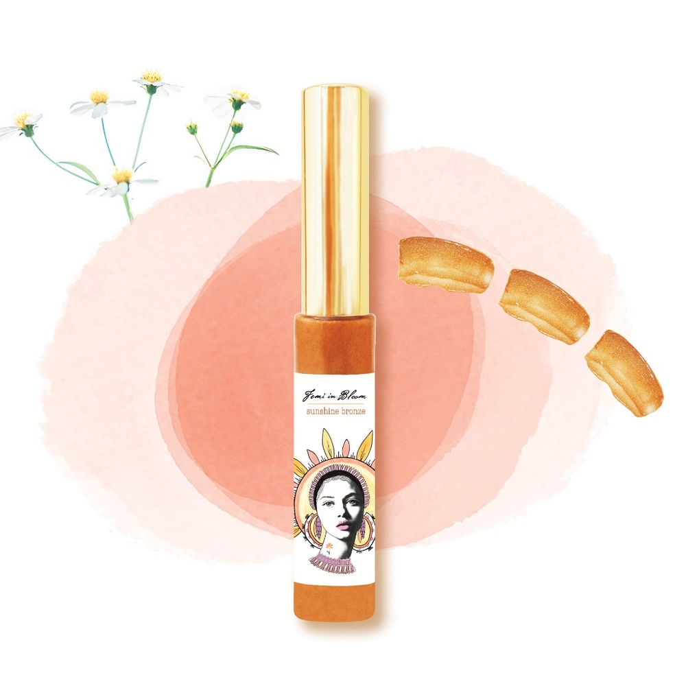 Sunshine Bronze Sheer Shimmer Organic Lip Gloss Plumper Treatment